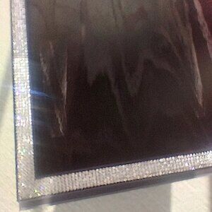 Sophie Villepigue, Paris Luxury Oak Wood Swarovski Crystal Serving Vanity Tray